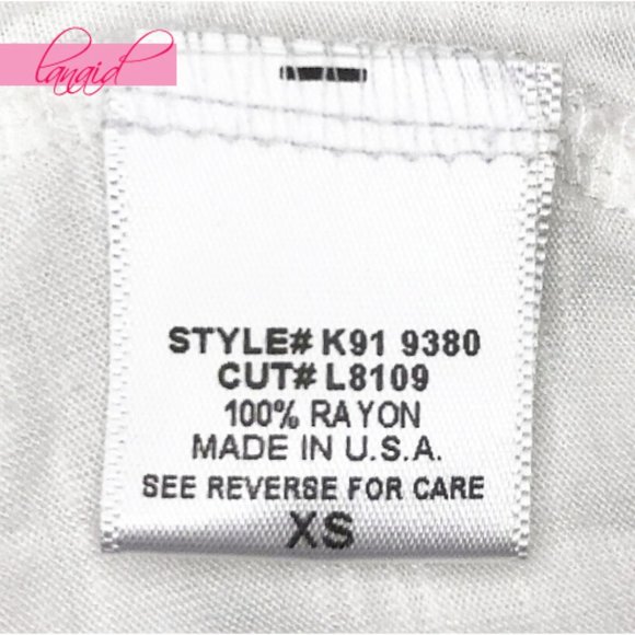 NEW LF Emma & Sam Cut-Out Slub Tank Ivory Cutout White Burnout Sleeveless Top XS - Picture 4 of 5